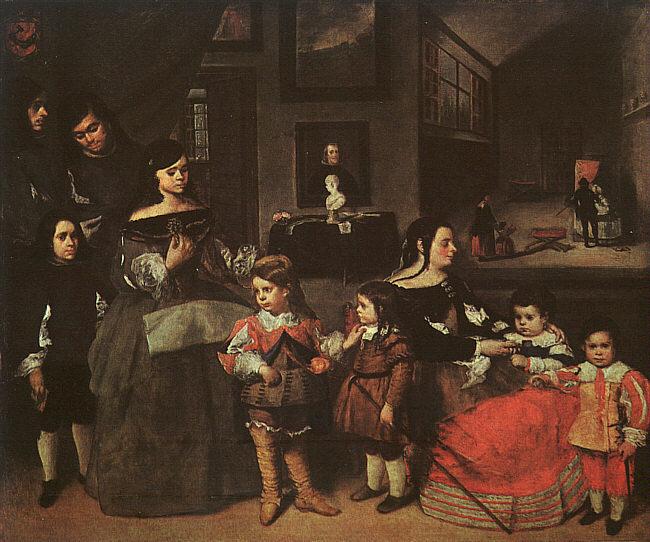 Juan Bautista Martinez del Mazo The Artist's Family